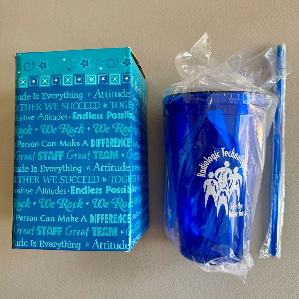 Think Positive Cup - Reusable Removable Straw | Positive Psychology Remind | NEW